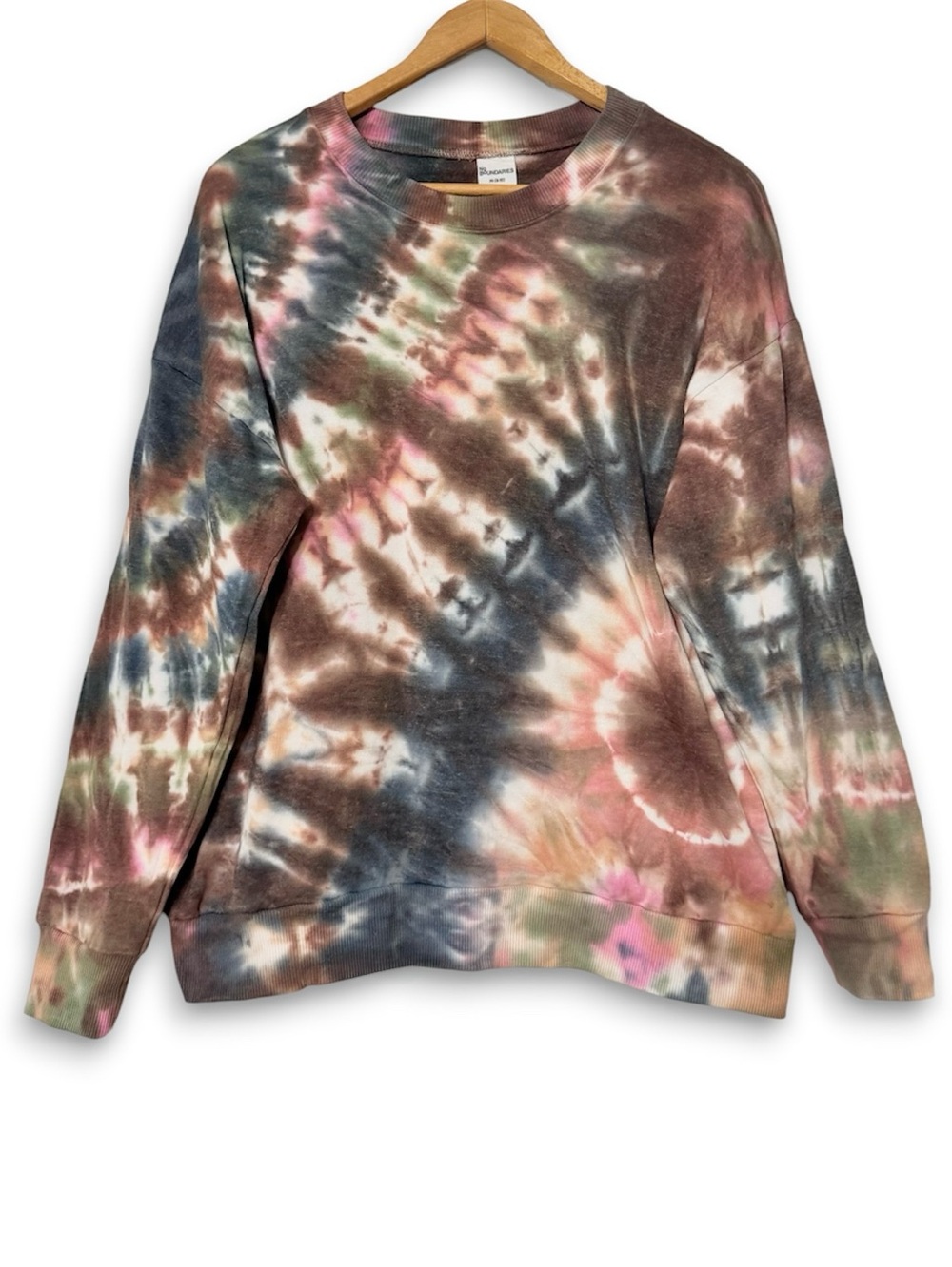 No Boundaries Retro Tie Dye Sweatshirt